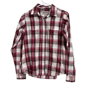 Wrancher by Wrangler Women's Pearl Snap Button Up Shirt Medium